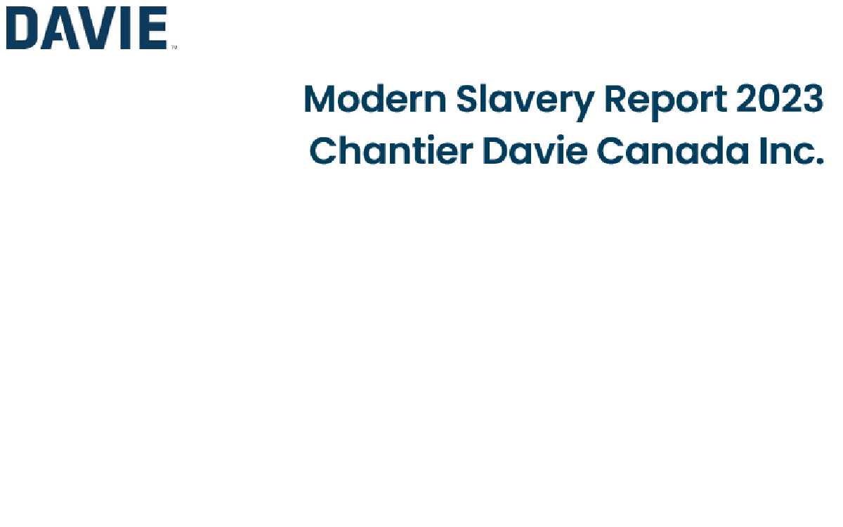 Modern Slavery Report 