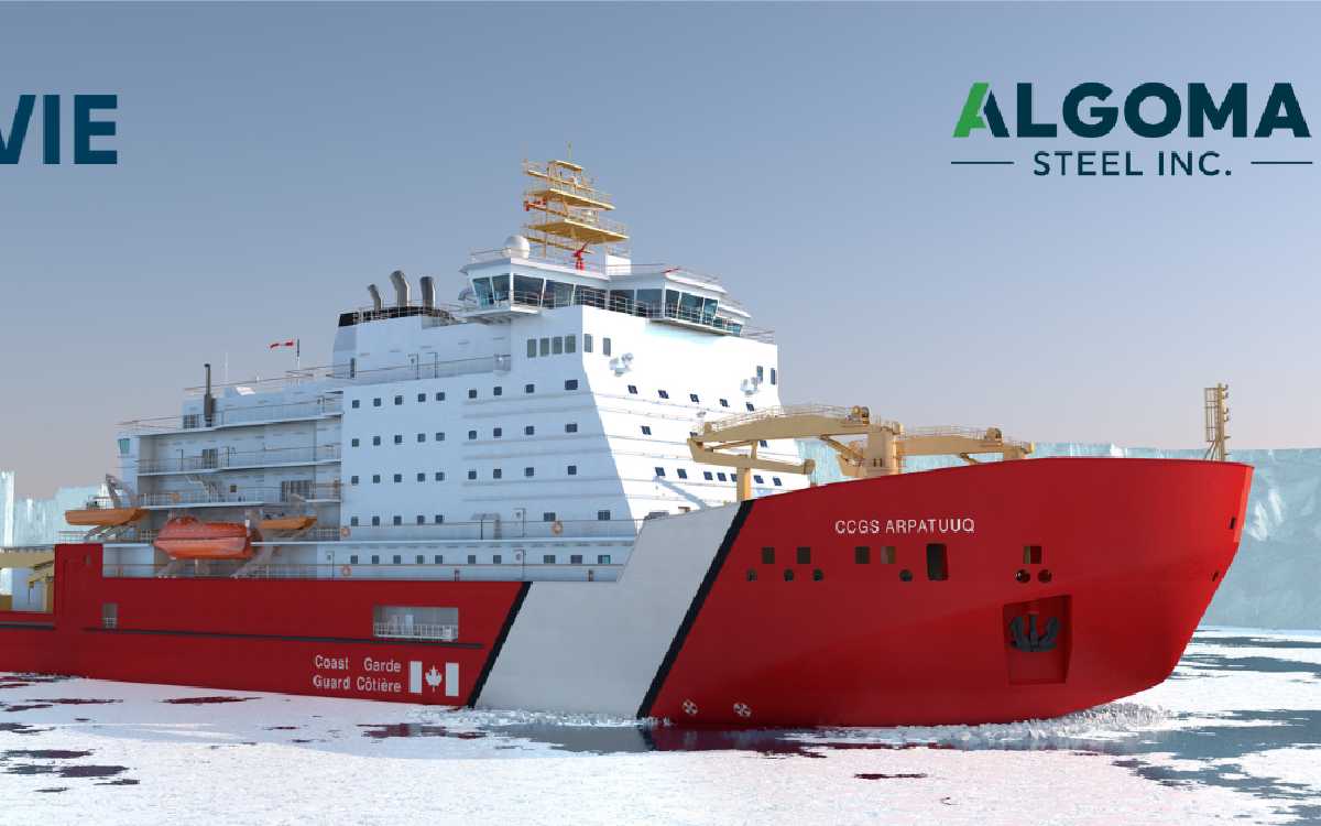 Davie et Algoma Steel célèbrent le laminage d’acier canadien pour la construction du brise-glace Polaire Max de la Garde côtière canadienne