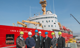 CCGS Louis S. St-Laurent arrives at Davie for refit