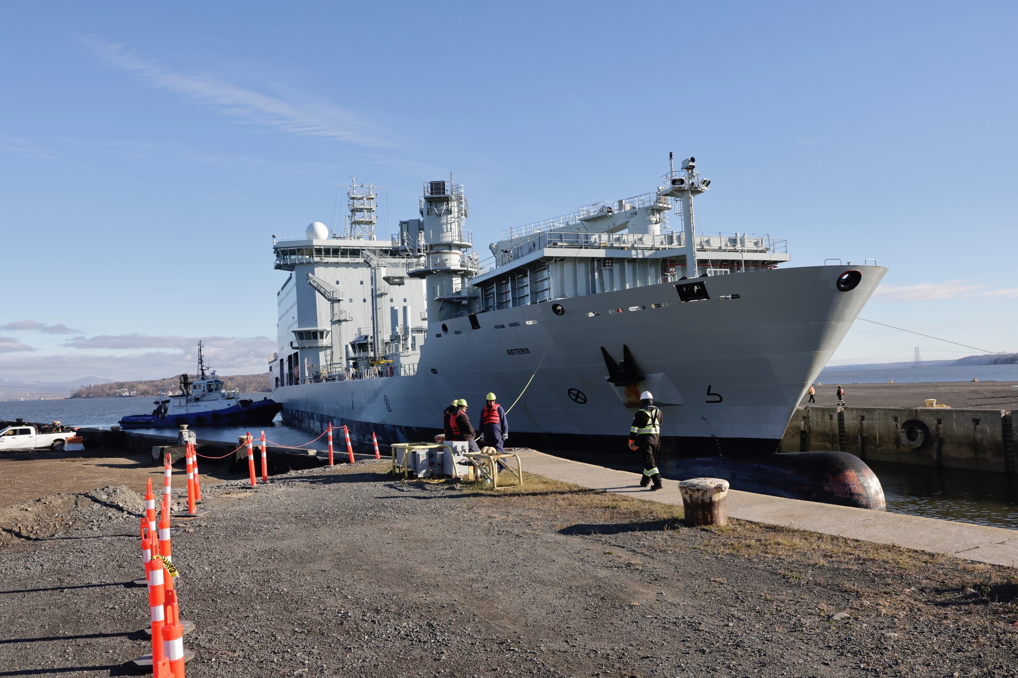 MV Asterix comes home to Davie for scheduled maintenance